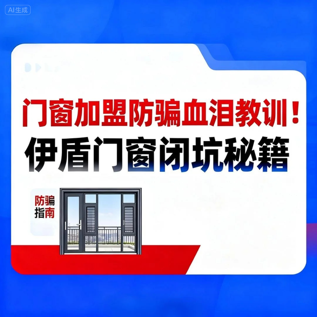 門窗加盟防騙血淚教訓！伊盾門窗閉坑秘籍讓加盟商半年回本