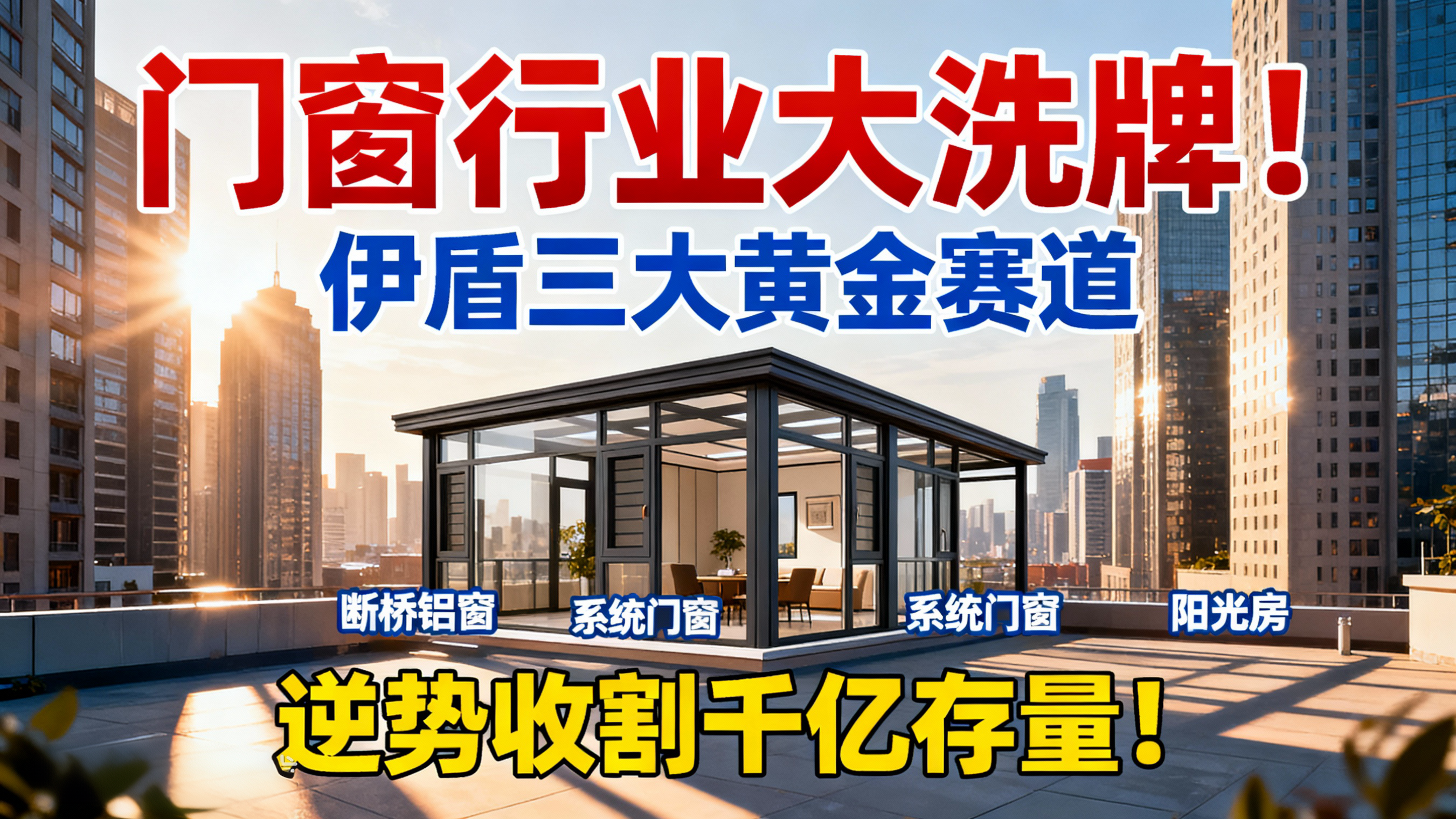 門窗行業大洗牌！伊盾三大黃金賽道，逆勢收割千億存量！