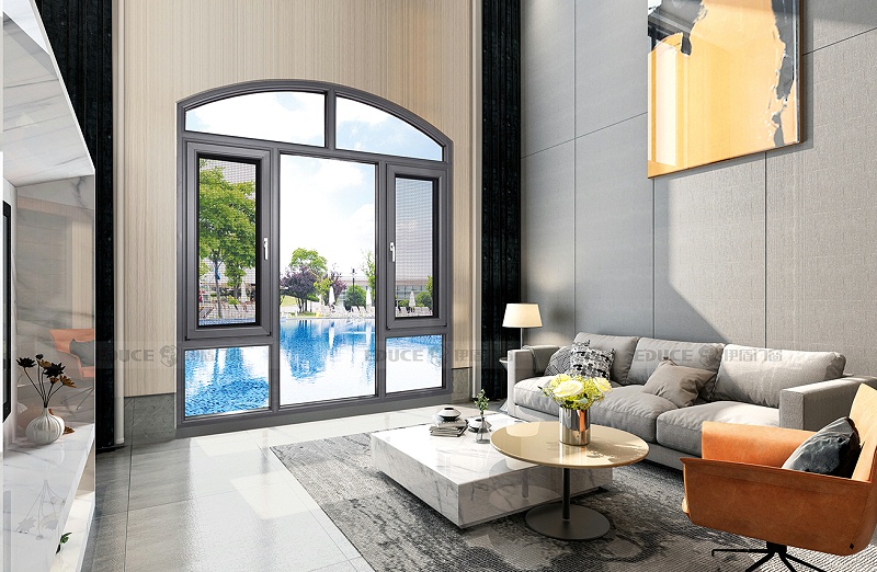 伊盾安全門窗，給你靜謐生活，提升你的生活質量！柏林時光平開窗-110mm 灰色