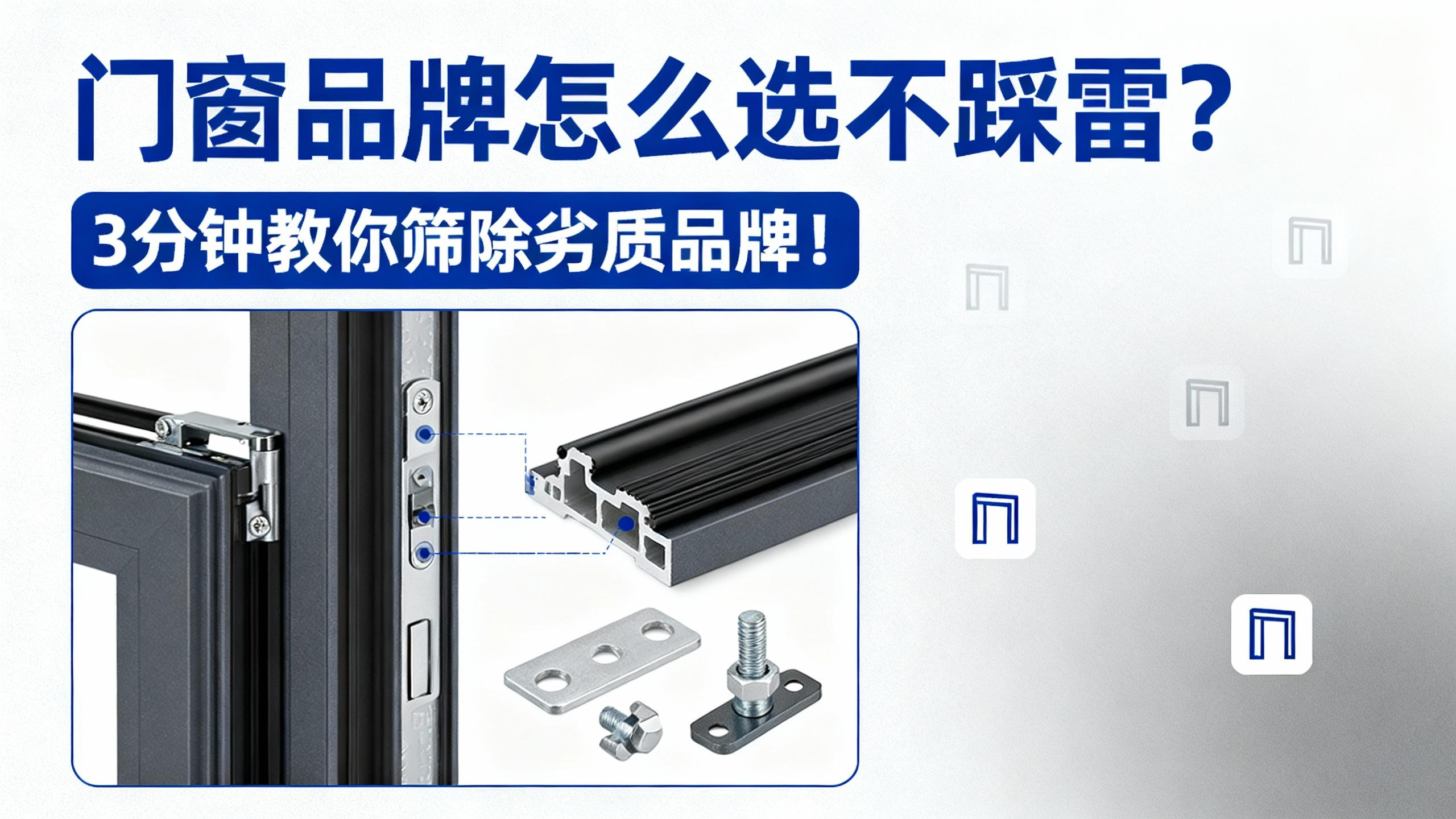 門窗品牌怎么選不踩雷？3分鐘教你篩除劣質品牌！